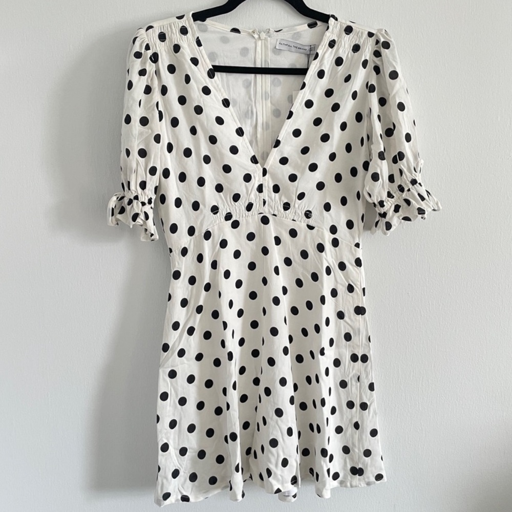 Faithfull the Brand Polka Dot Mini Dress Size 4/S